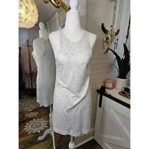 Express One Eleven Women's Size S Gray Xtra Long Tank Top